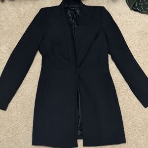 Zara Dark Navy Women's Blazer Coat